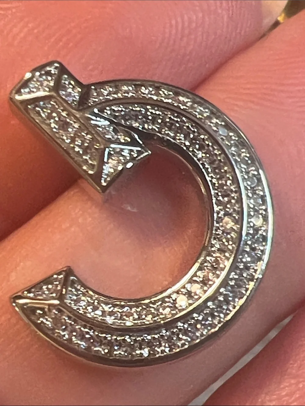 Silver Pave Arrow Hoop Earrings - Women Jewelry